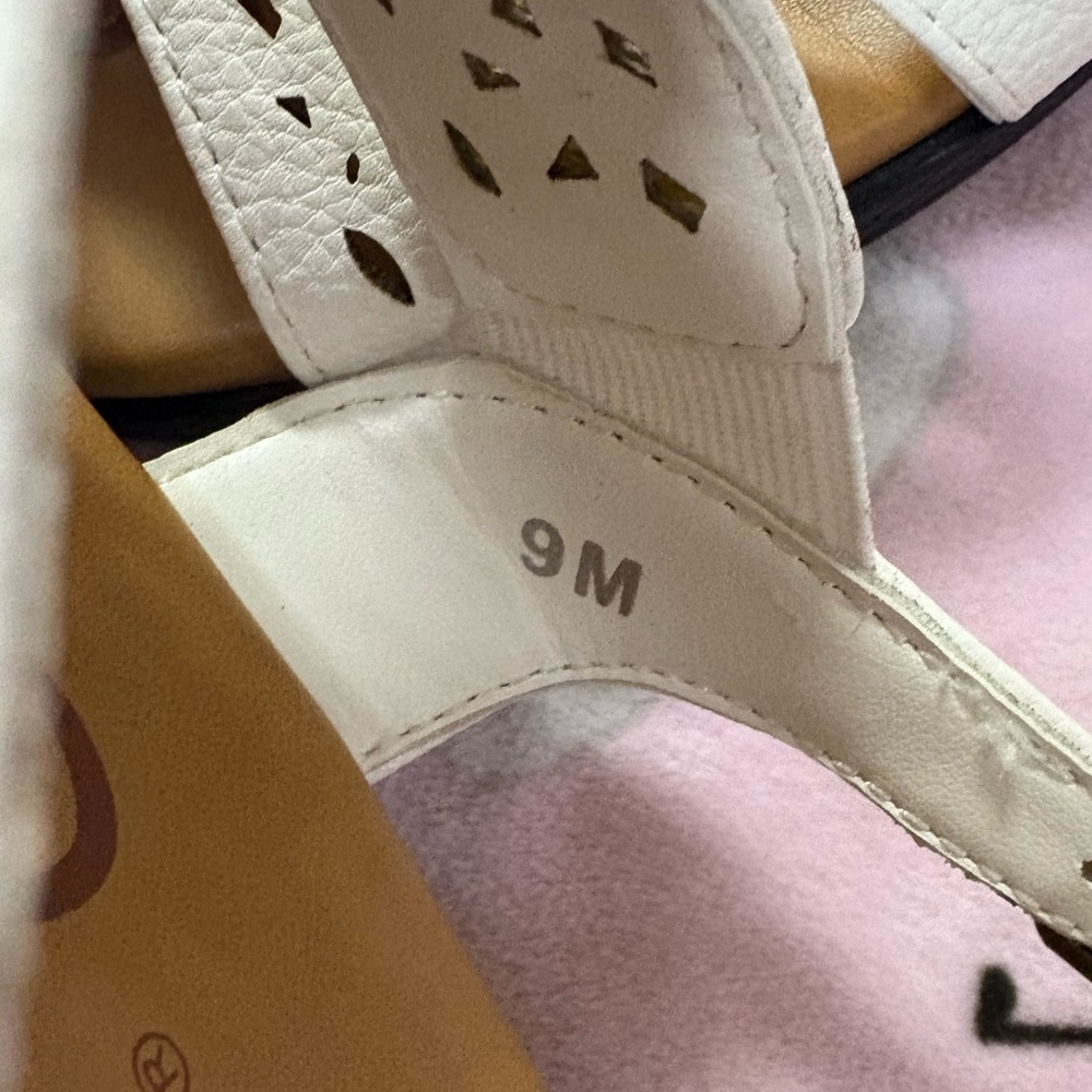 Women’s White Sandals - Picture 4 of 4